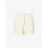 Varley Womens Pristine Atrium High-rise Jersey Shorts In White