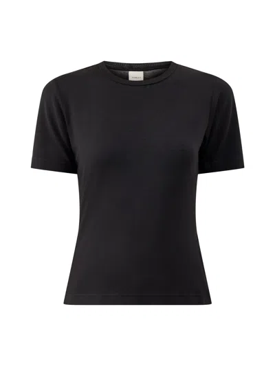 Varley Womens Regina Fitted Tee In Black