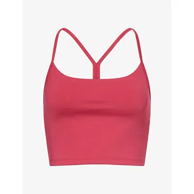 Varley Womens Rich Raspberry Freesoft™ Harley Scoop-neck Sports Bralette In Multi