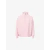 Varley Womens Rose Marl Hawley Half-zip Stretch-jersey Sweatshirt In Pink