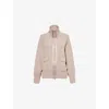 Varley Womens Roxbury Sateen-trimmed Stretch-woven Jacket Taupe Marl