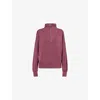 Varley Womens Sassafras Marl Hawley Half-zip Stretch-jersey Sweatshirt In Purple
