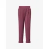Varley Womens Sassafras Marl The Rolled Cuff Stretch-jersey Jogging Bottoms In Pink