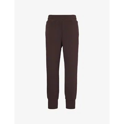 Varley The Slim Cuff Stretch-jersey Sweatpants In Dark Brown