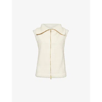 Varley Womens Aspen High-neck Fleece Gilet Egret In Egret