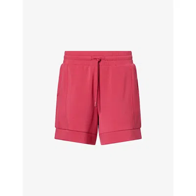 Varley Womens Rich Raspberry Atrium High-rise Woven Shorts Xs In Red