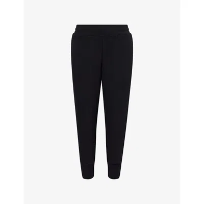 Varley Womens Black Doublesoft™ The Slim Cuff 25' Stretch-jersey Trousers