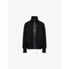 Varley Womens Roxbury Sateen-trimmed Stretch-woven Jacket Black In Black