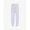 Varley Womens The Slim Cuff 25 Relaxed-fit Mid-rise Stretch-jersey Jogging Bottoms Mid Blue Marl