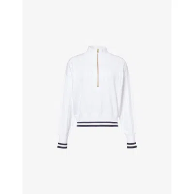 Varley Womens  Aliyah High-neck Knitted Jumper In White