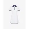 Varley Valentina Court Polo Mini Dress In White