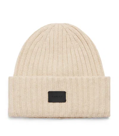 Varley Wool-blend Chunky Elva Beanie In White
