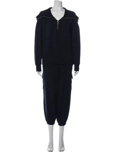 Pre-owned Varley Wool Pant Set In Blue