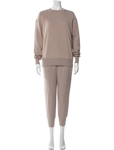Pre-owned Varley Wool Pant Set In Neutral