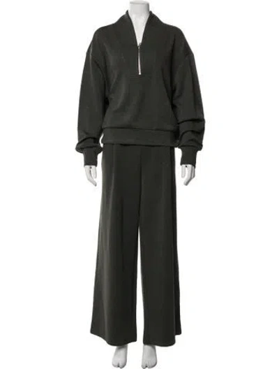 Pre-owned Varley Wool Pantsuit In Green