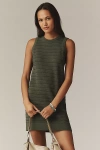 Varley X Anthropologie Mini Shift Dress In Green