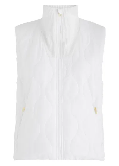 Varley Zarah Quilted Shell Gilet In White