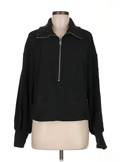 Pre-owned Varley Zip Up Hoodie In Black