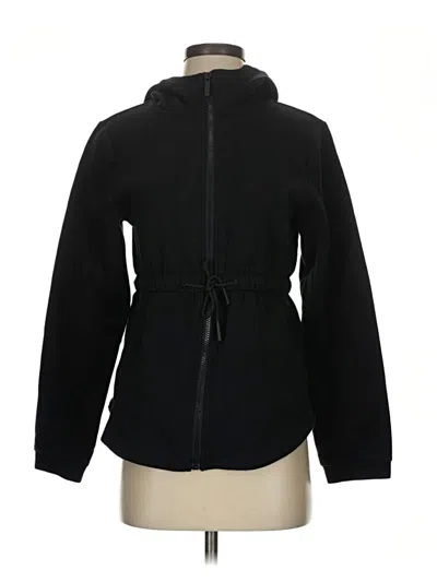 Pre-owned Varley Zip Up Hoodie In Black