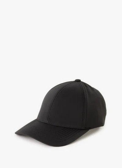 Varsity Casquette Unie À Visière Incurvée In Black