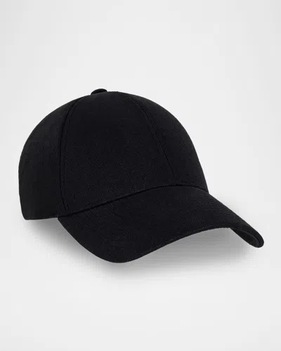 Varsity Headwear Men & Apos;s Linen Moisture-wicking Baseball Cap In Black
