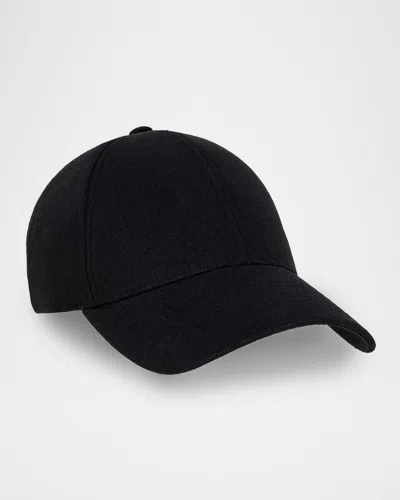 Varsity Headwear Men & Apos;s Linen Moisture-wicking Baseball Cap In Licorice Black
