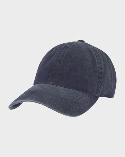 Varsity Headwear Men & Apos;s Washed Cotton Six-panel Baseball Cap In Blue