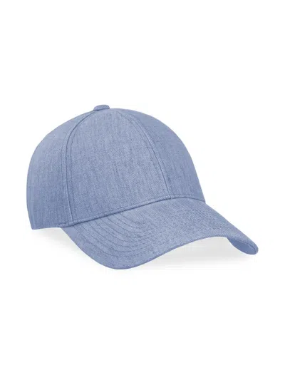 Varsity Headwear Men's Linen Baseball Hat In Azure Blue