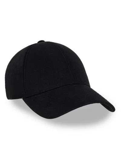 Varsity Headwear Men's Linen Baseball Hat In Licorice Black