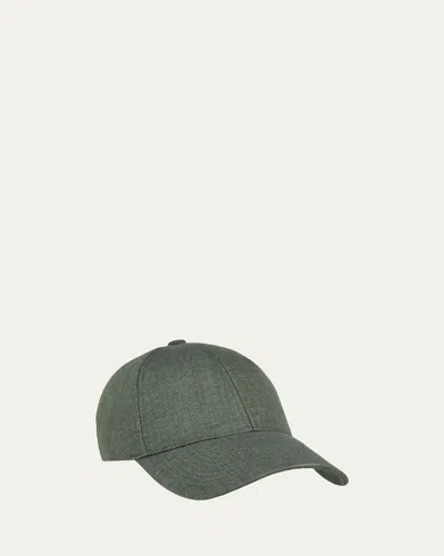 Varsity Headwear Men's Linen Moisture-wicking Baseball Cap In Green