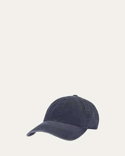 Varsity Headwear Men's Washed Cotton Six-panel Baseball Cap In Navy