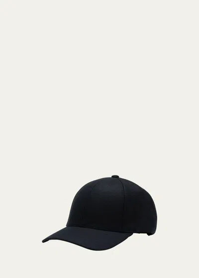Varsity Headwear Men's Wool 6-panel Baseball Cap In Black