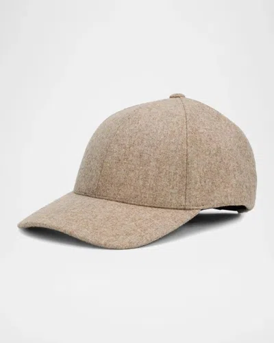 Varsity Headwear Merino Wool Baseball Cap In Nude