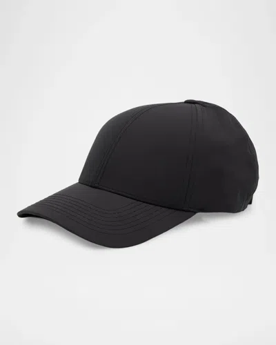 Varsity Headwear Topstitched Baseball Cap In Black