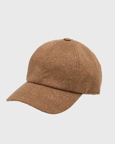 Varsity Headwear X Loro Piana Men's Cashmere Baseball Cap In Hazel Brown