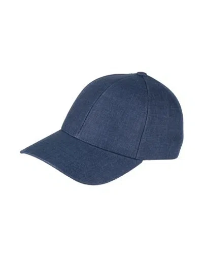 Varsity Man Hat Bright Blue Size S Linen