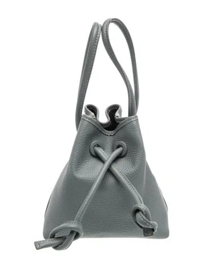 Pre-owned Vasic Calf Leather Bucket Bag In Blue