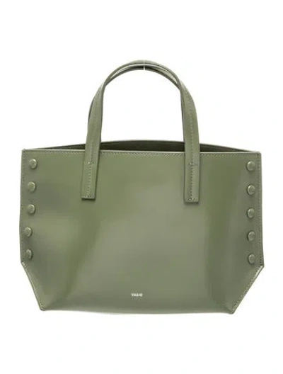Pre-owned Vasic Leather Top Handle Bag In Green