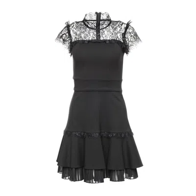 Vasiliki Atelier Women's Cassandra Lace Dress Black