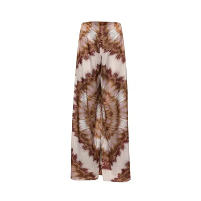 Vasiliki Atelier Women's Daria Palazzo Pants In Brown