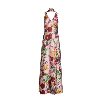 Vasiliki Atelier Women's Pink Catalina Silky Gown In Petal Muse