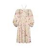 Vasiliki Atelier Women's Rosa Dress In Flora In Beige/white
