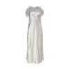 Vasiliki Atelier Women's Silver Roma Silk Dress In Mist In Silver