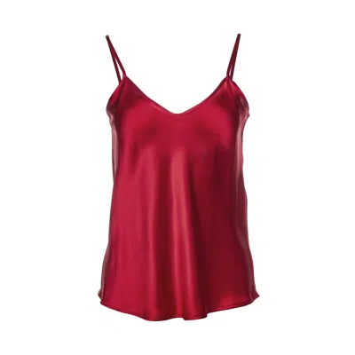 Vasiliki Atelier Women's Vasiliki V-neck Silk Camisole In True Red