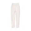 Vasiliki Atelier Women's White Cristal Wrap Pants Cream In White