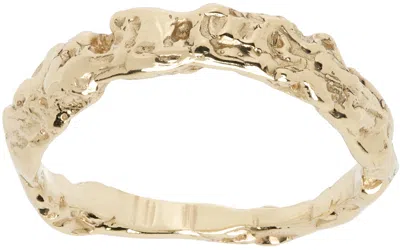 Vasiliki Gold Mono Mycena Ring