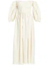 Vasiliki Ruched Maxi Dress In Neutrals