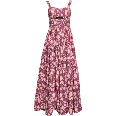 Vasiliki Vera Orchid Rush Cotton Dress In Purple