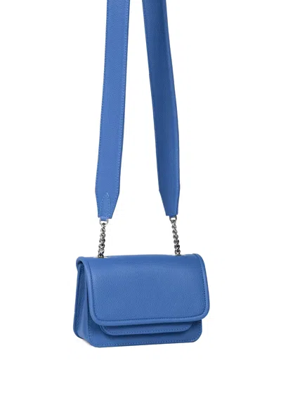 Vaskala Women's Blue Mini Bag Cornflower With Leather Handle