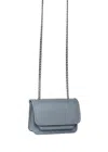 Vaskala Women's Blue Mini Bag Light Grey With Chain